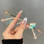 Internet-famous Starry Sky Metal Womens Blue-Light-Blocking Glasses - Viexta