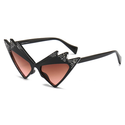 Diamond Shaped Ball Butterfly Sunglasses