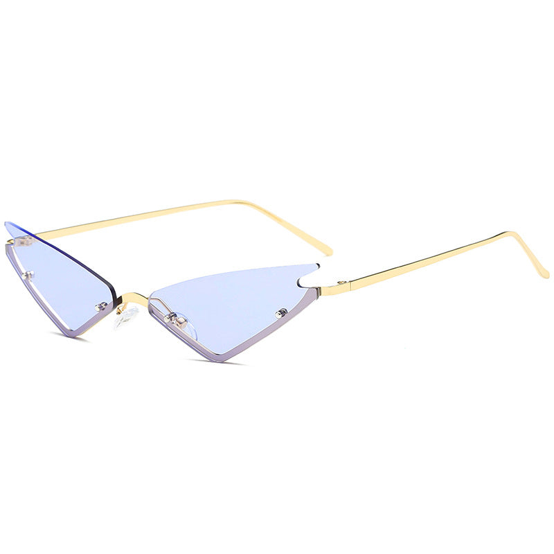 Fashion Cat Eye Sunglasses Women's Fashion Pop-Up Versatile Colorful Sunglasses Street Shot Sunglasses S8037