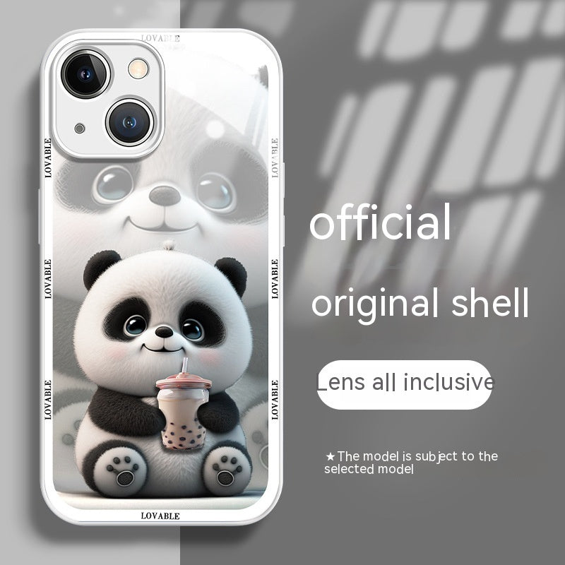 Panda Glass iPhone Case