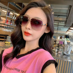Retro Square Frame Sunglasses - Viexta