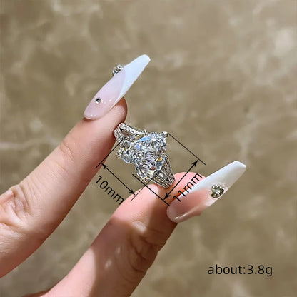 Engagement Double Layer Ring