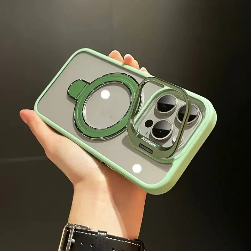 lens-bracket-transparent-u1-magnetic-suction-iphone-case - Viexta