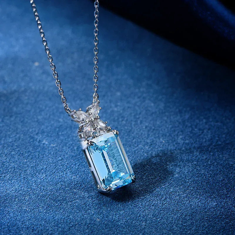 Aquamarine Niche Necklace - Viexta