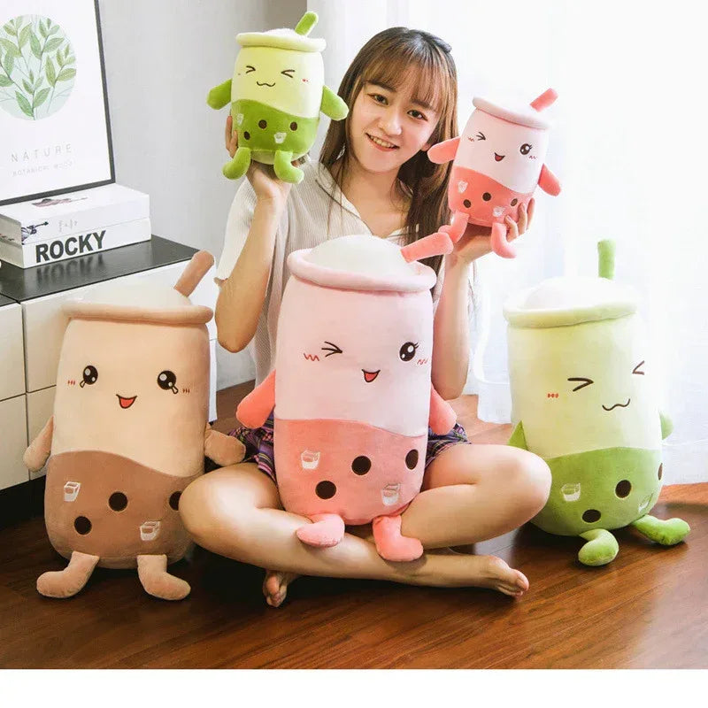 Milk Tea Pillow Knitting Plush Doll - Viexta