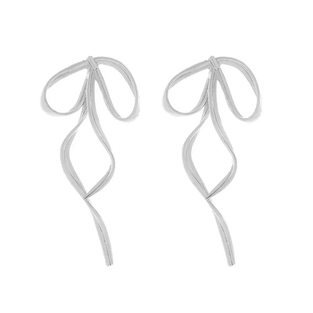 personalized-metal-bow-earrings - Viexta