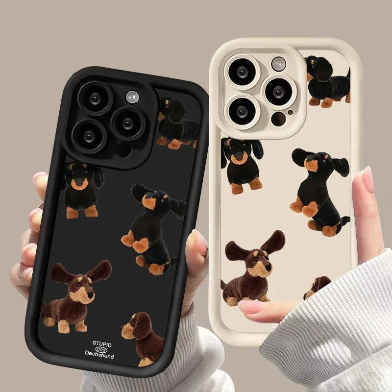 Cream Sausage Dog iPhone Case - Viexta