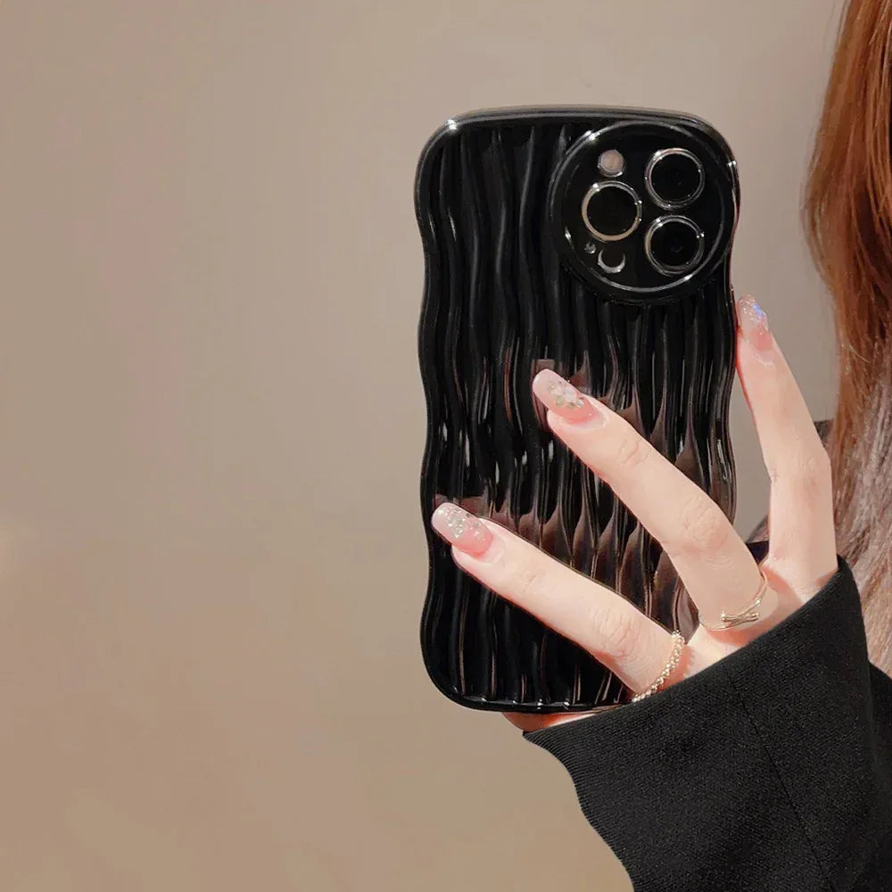 Wave Water Pattern Drop-resistant iPhone Case - Viexta