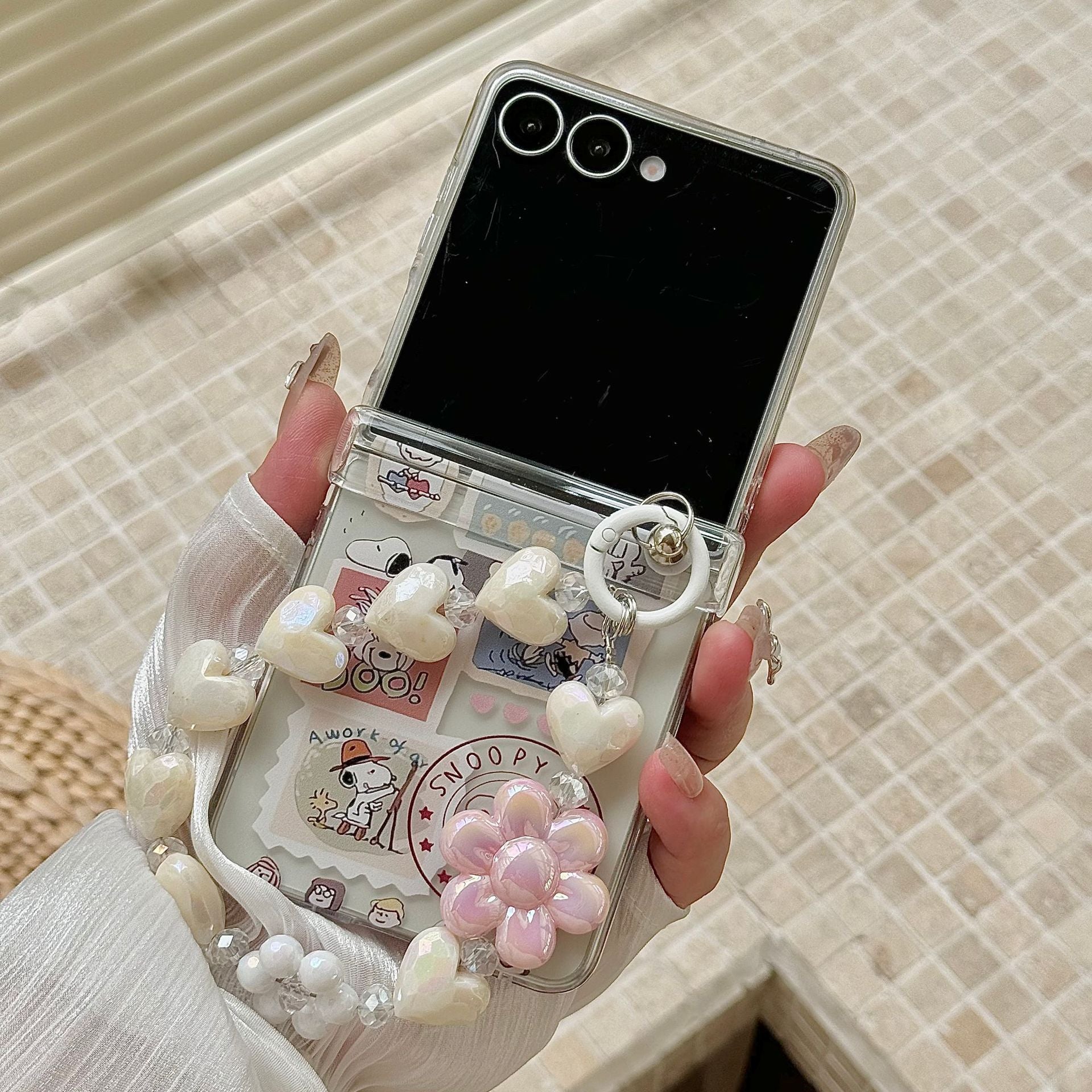 Cartoon Snoopy Samsung folding screen case