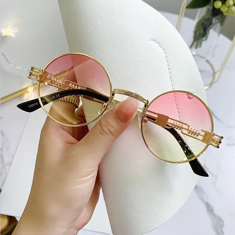 steampunk-round-frame-travel-sunglasses - Viexta