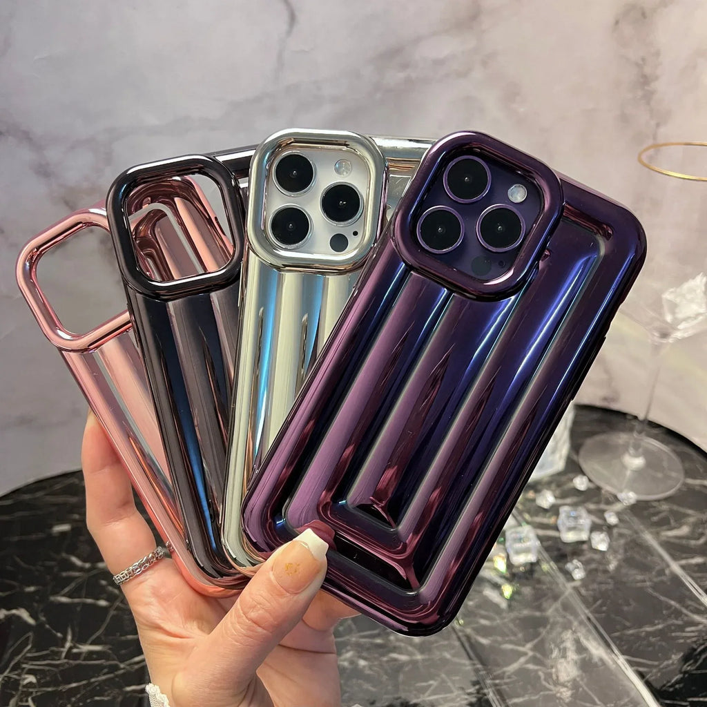 electroplated-stripe-iphone-case - Viexta