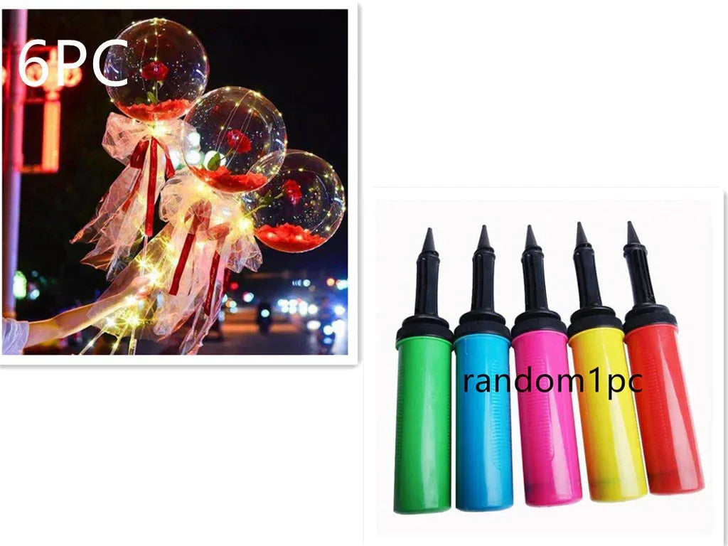 LED Luminous Balloon Rose Bouquet - Viexta