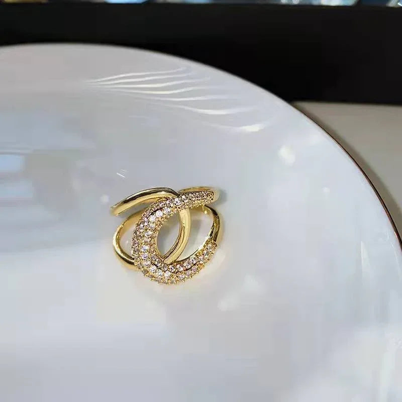 Double Layer Zircon Ring - Viexta