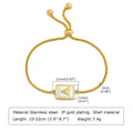stainless-steel-english-letter-square-gold-bracelet - Viexta