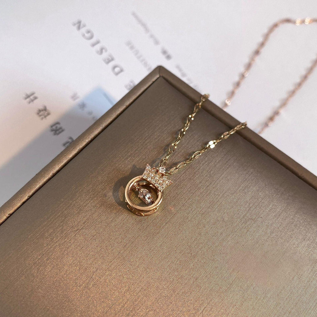 Crown Pulsatile Heart Necklace - Viexta