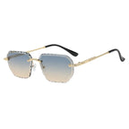Frameless Trimming Square Sunglasses - Viexta