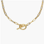 Vacuum Gold Plated Stainless Steel OT Necklace