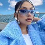 One Piece Rimless Outdoor Sunglasses - Viexta