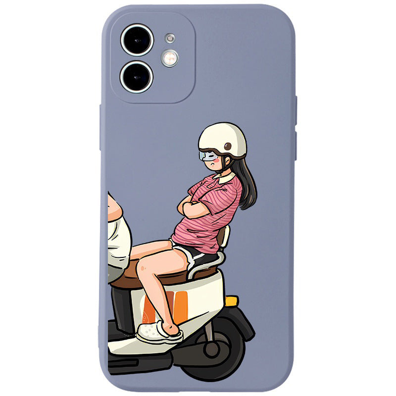 Qianxinsheng Motorcycle Couple iPhone Case