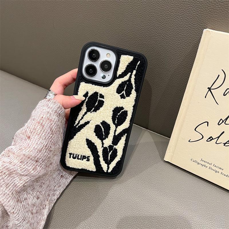 embroidered-tulip-vintage-iphone-case - Viexta