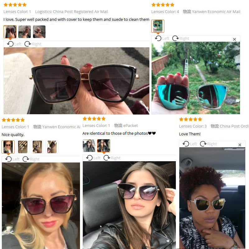 Big Cat Eye Sunglasses