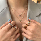 Three-dimensional temperament heart-shaped clavicle chain - Viexta