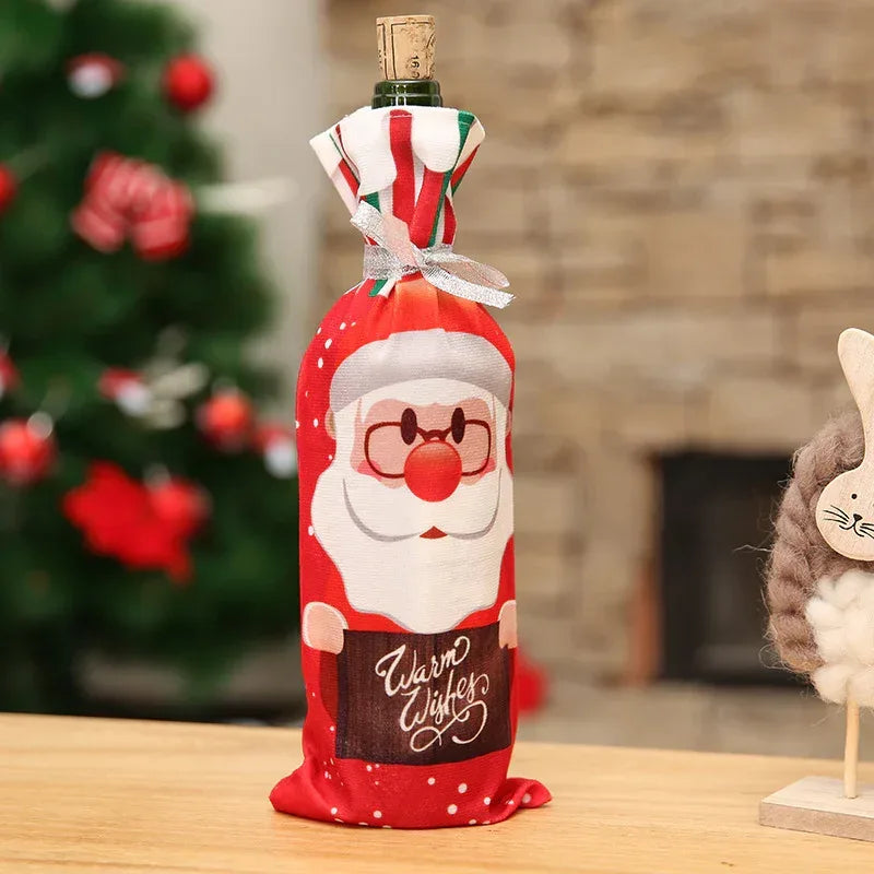 christmas-decorations-christmas-wine-bottle-socks - Viexta