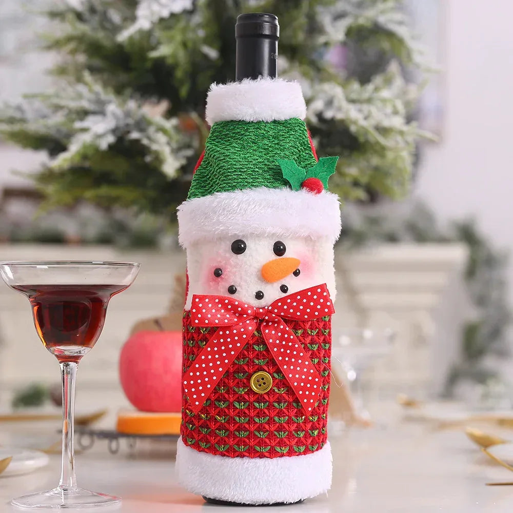 christmas-decorations-christmas-wine-bottle-socks - Viexta