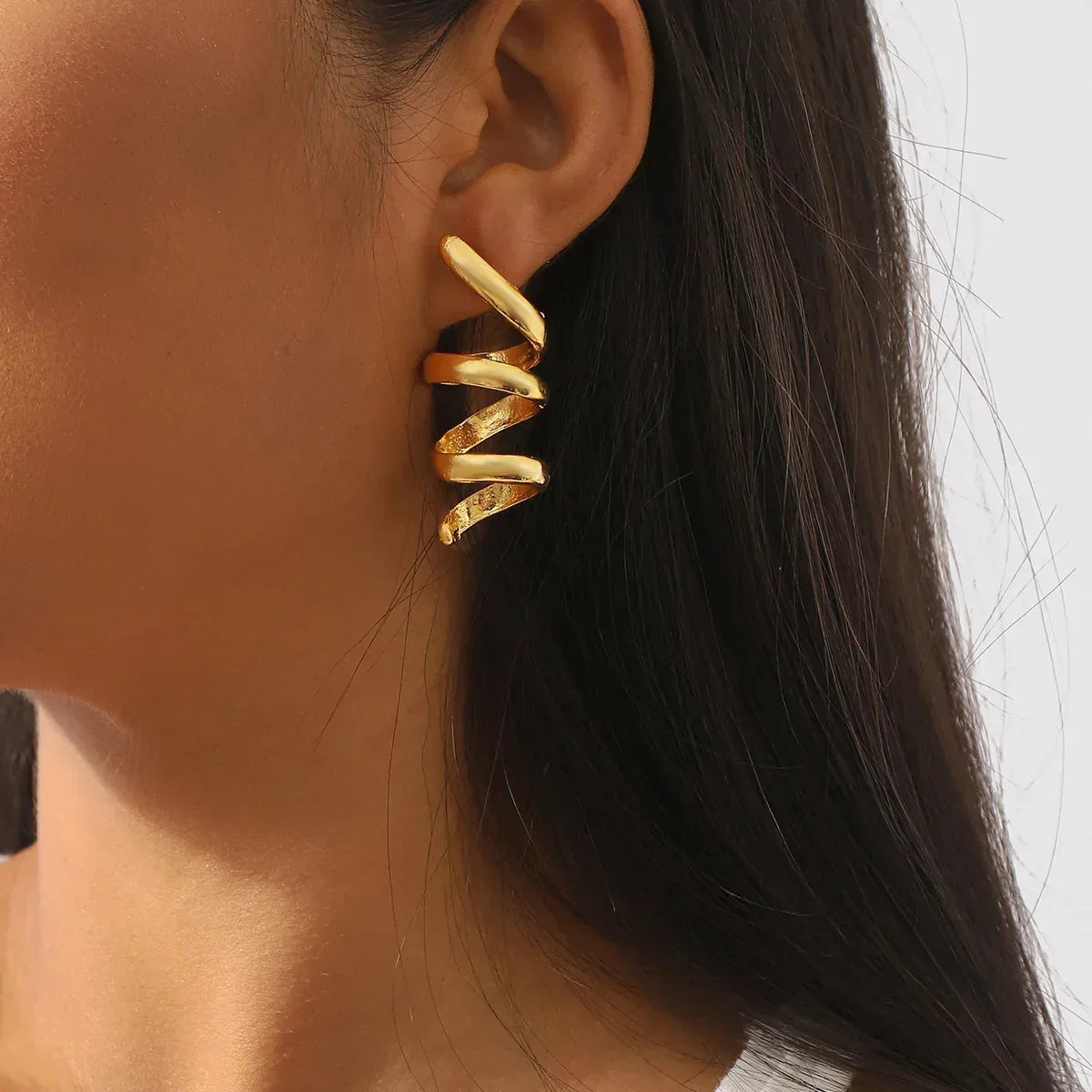 Spiral Personalized Earrings - Viexta