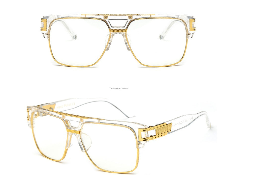 Retro Colorful Reflective Sunglasses