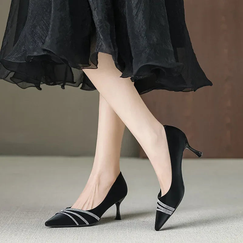 Pointed Stiletto Classy Heels - Viexta