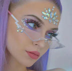 Fashion rimless sunglasses for women - Viexta