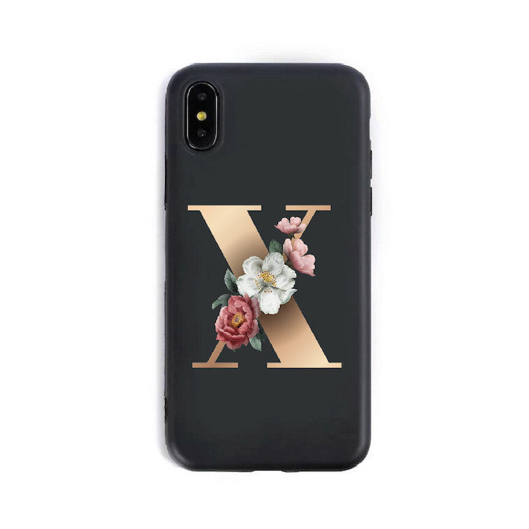 26 English Alphabet Silicone Phone Cases for IPHONE