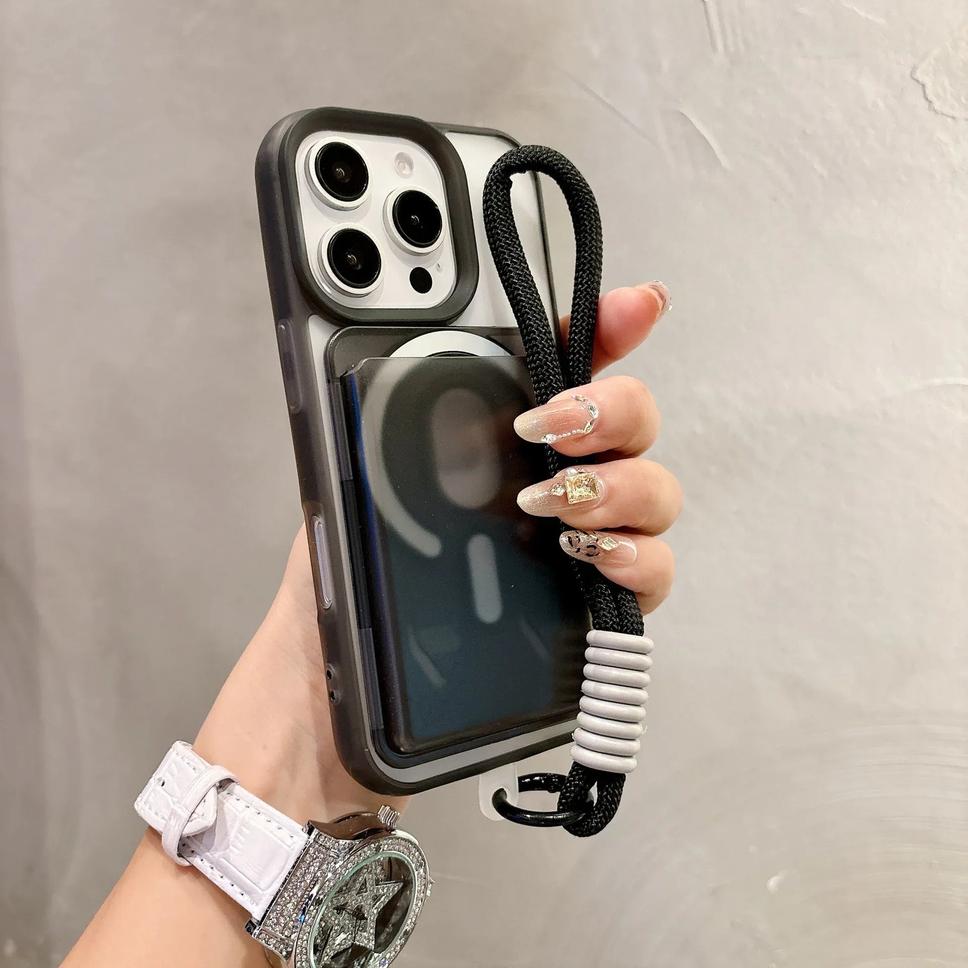 Sleek Light-luxury Magnetic Card-slot iPhone Case - Viexta