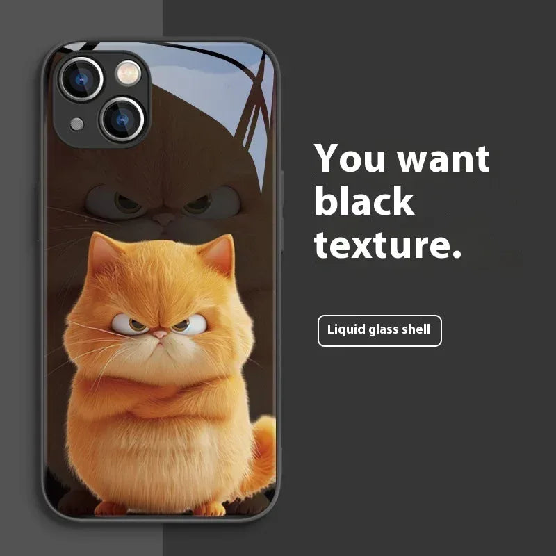 domineering-cat-silicone-iphone-case - Viexta