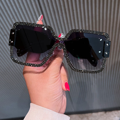 Versatile Diamond Inlaid Sunglasses