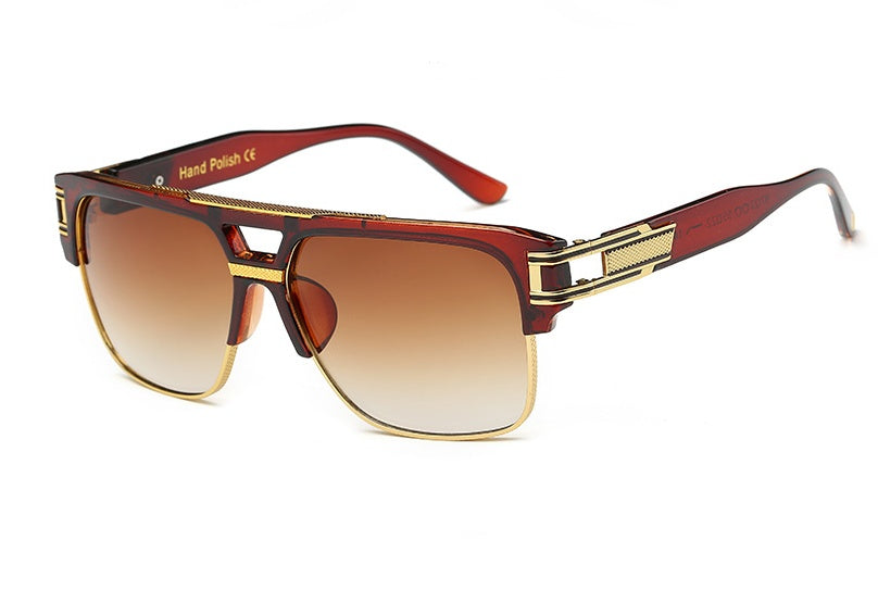 Retro Colorful Reflective Sunglasses