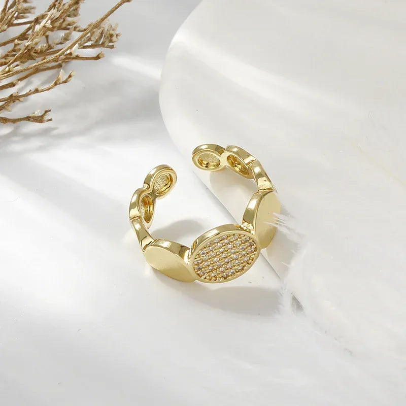 Double Layer Zircon Ring - Viexta