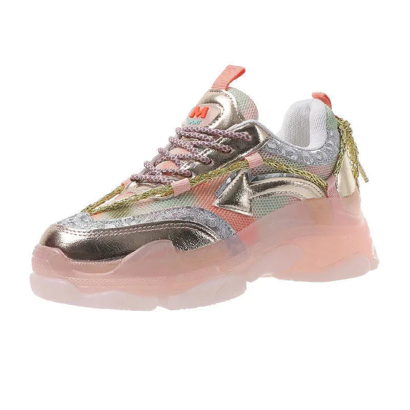 Breathable Platform Gradient Sneakers - Viexta