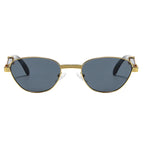 Women's Retro Oval Frame UV-proof Sunglasses - Viexta
