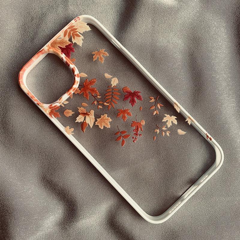 Autumn Wind And Fallen Leaves iPhone Case - Viexta
