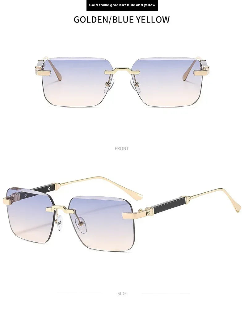 frameless-trimming-fashion-personalized-sunglasses - Viexta