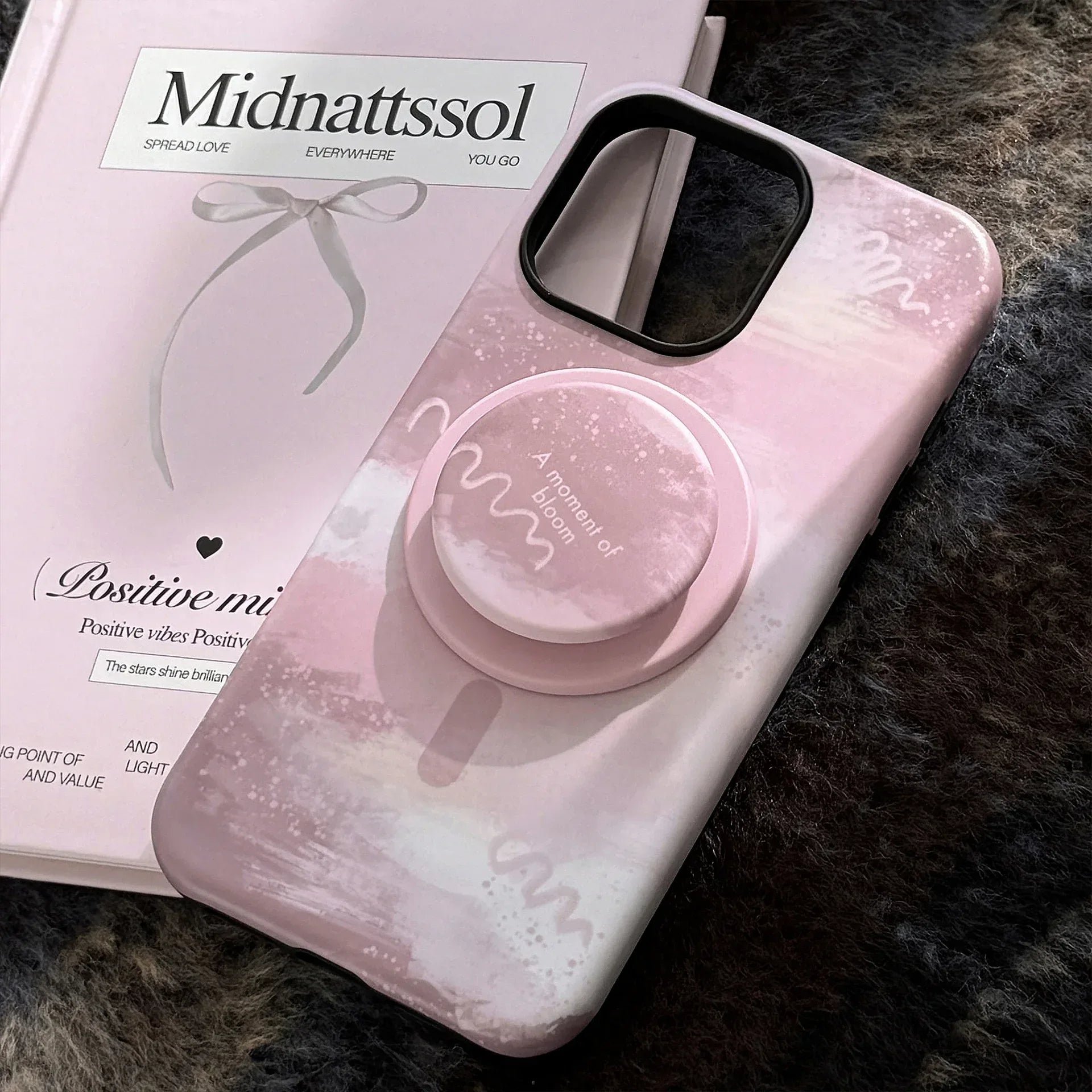 Magnetic iPhone Case With A Pink-brown - Viexta