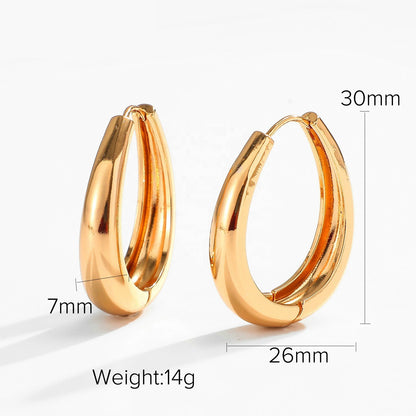 18k INS Net Red Popular Hoops