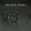 vintage-round-frame-glasses-frame-anti-blue-ray-plain-glasses - Viexta