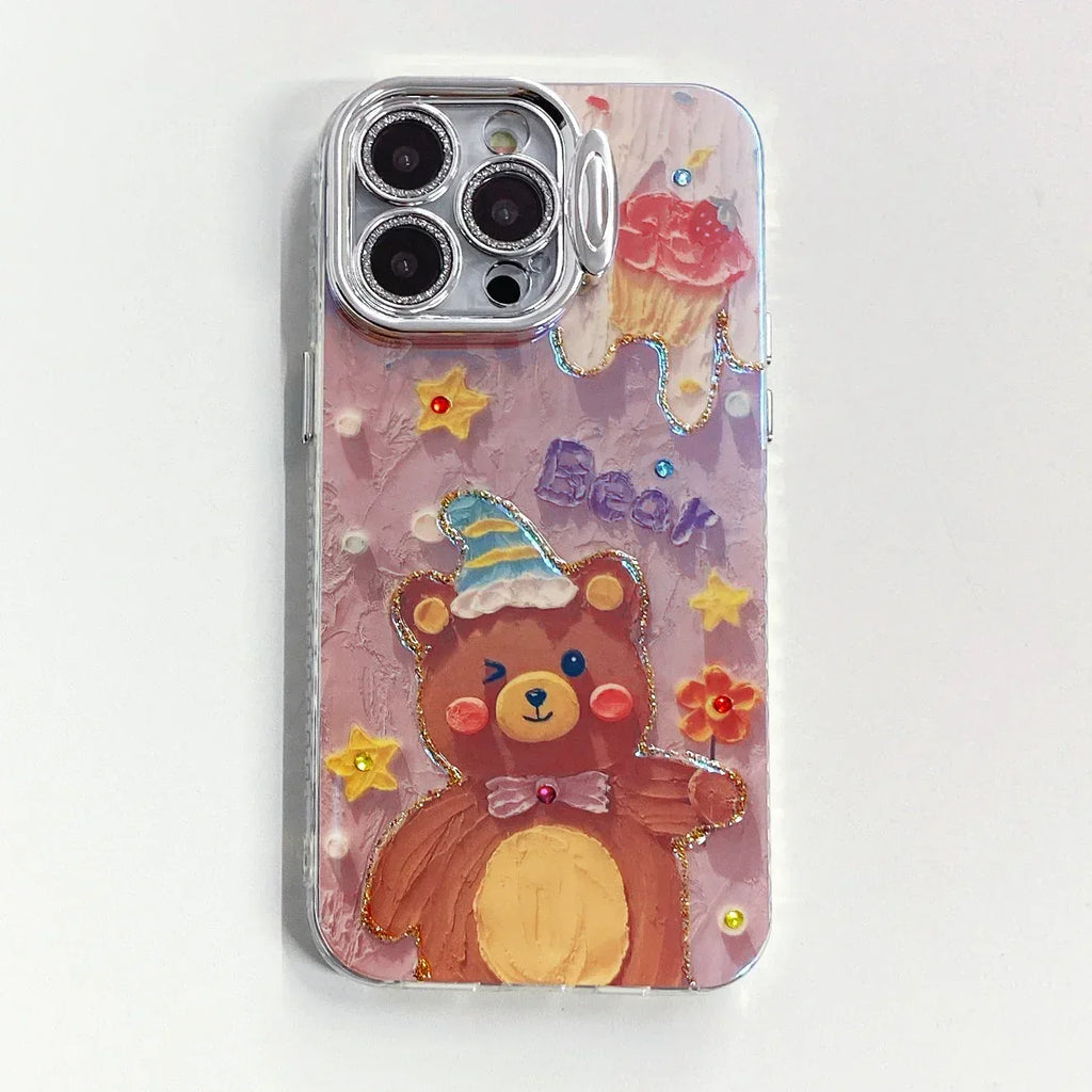 Blue Light Epoxy Sheep Silicone iPhone Case - Viexta