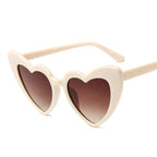 Fashion Love Big Face Thin Sunglasses - Viexta
