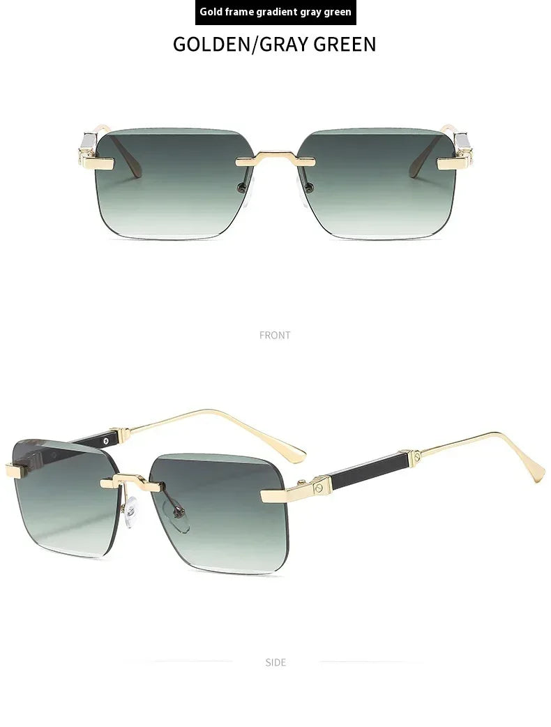 frameless-trimming-fashion-personalized-sunglasses - Viexta