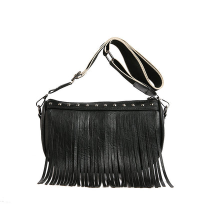 Ladies Tassel Retro Shoulder Bag