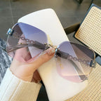 Fashion Large Frame Retro Sunglasses - Viexta